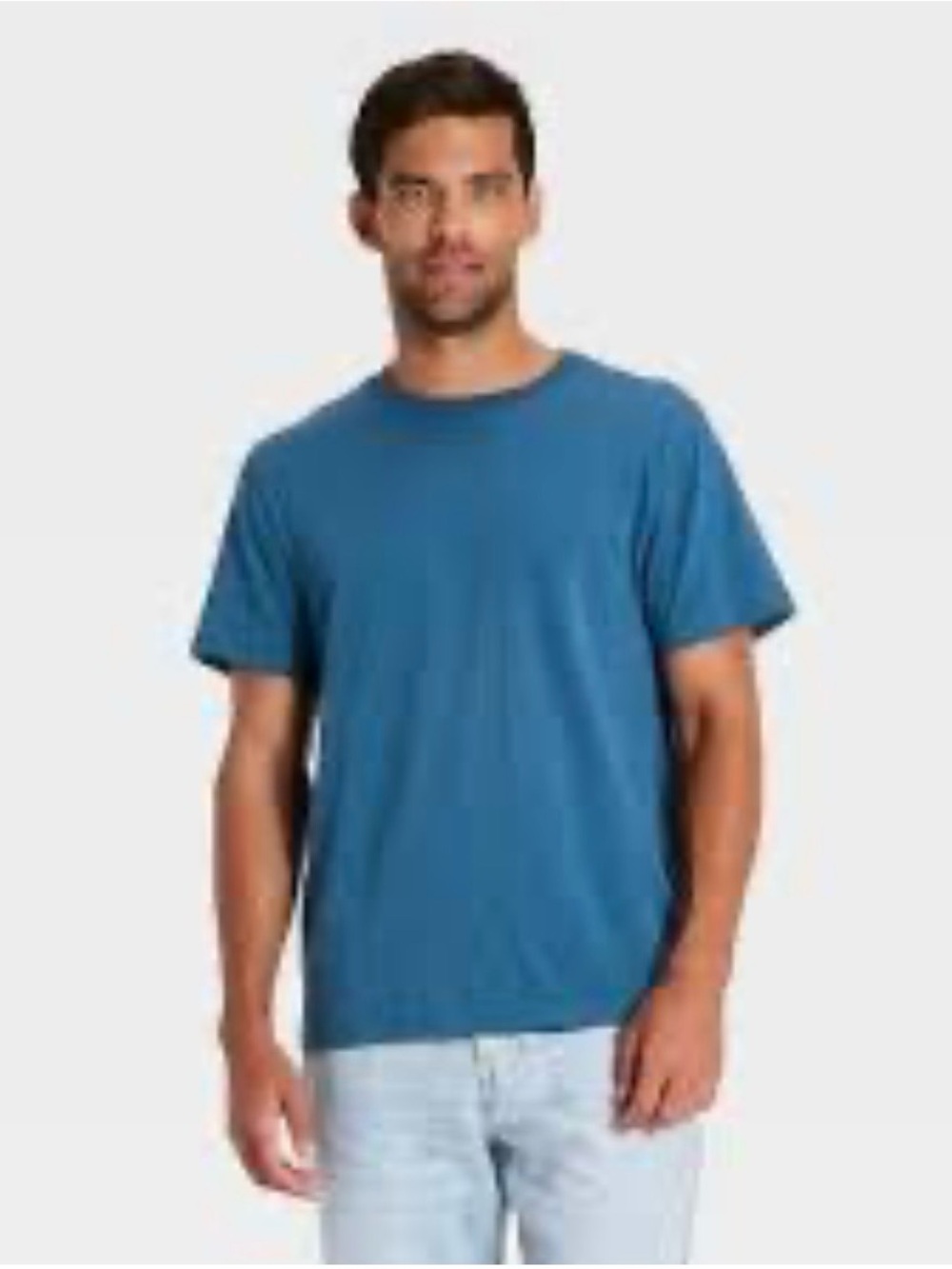 Goodfellow & Co Blue Crew Neck Short Sleeve Tee